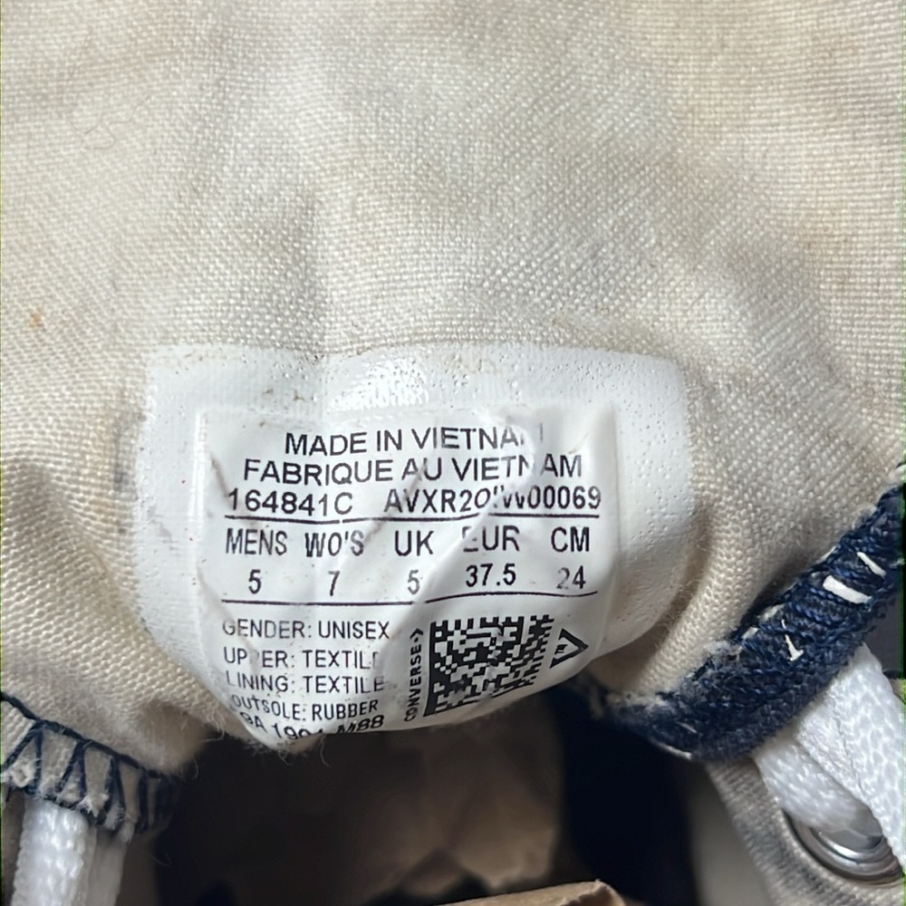 Converse Chuck 70 HI JW Anderson Americana Mood Indigo/Garnet platform sneakers - Picture 8 of 8